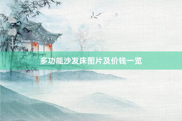 多功能沙发床图片及价钱一览